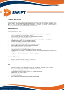Job Description 1