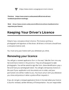 Keeping Your Driver’s Licence
