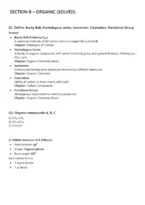 Organic Chemistry Study Guide - Isomerism, Functional Groups, and Reactions
