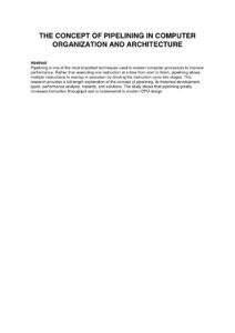 Pipelining in Computer Organization and Architecture