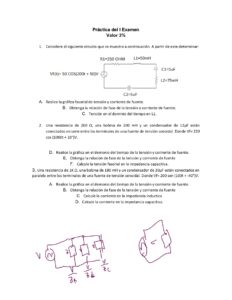 Práctica del I Examen ZDI – Circuitos Eléctricos