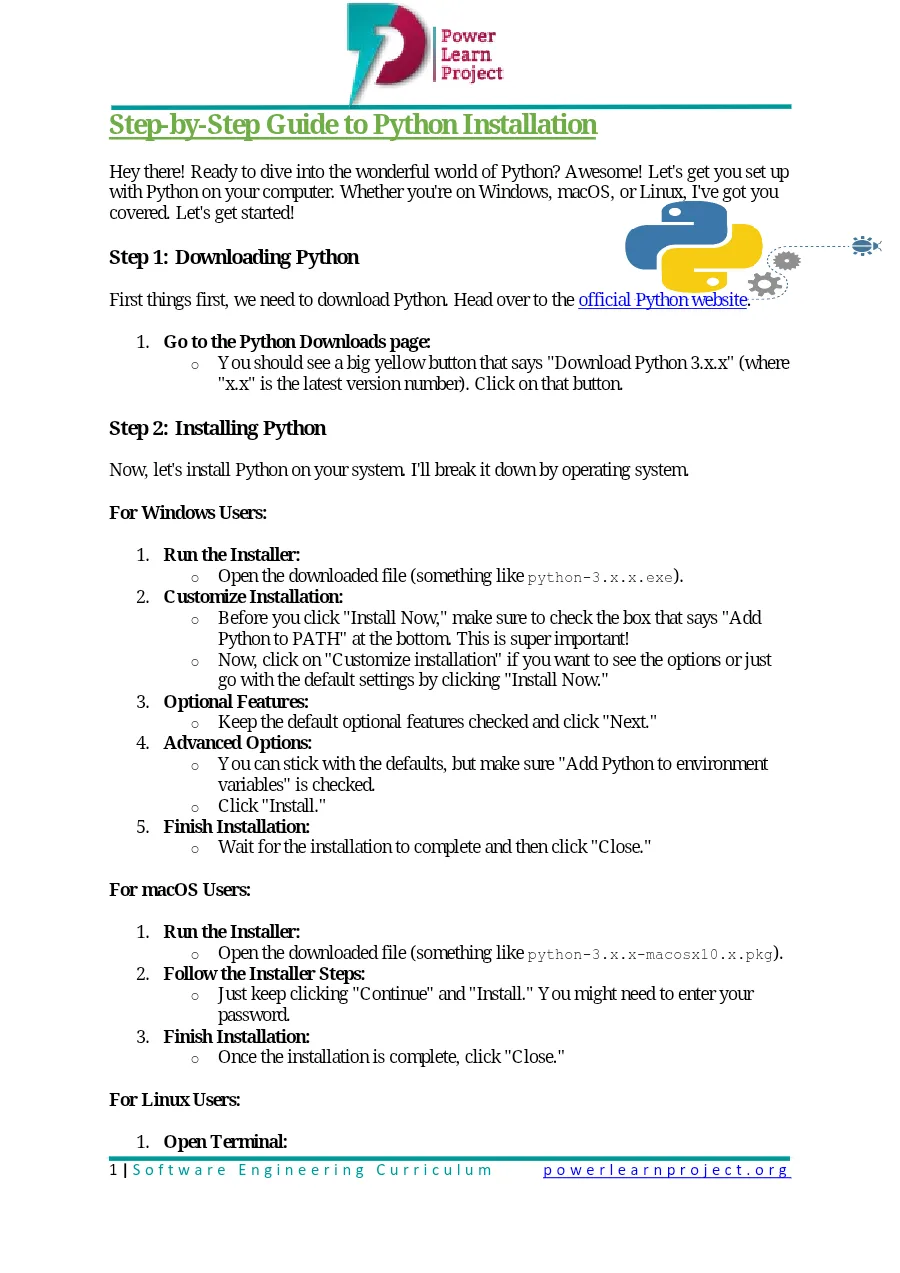 Python Installation: Step-by-Step Guide for Beginners