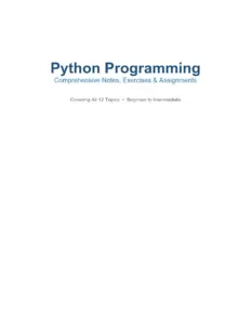 Python Programming – Chapters 1 to 5