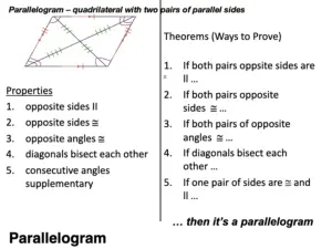 Quadrilaterals Flip Book Answer Key I