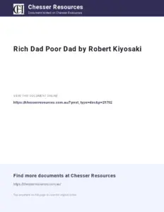 Robert Kiyosaki – Rich Dad Poor Dad