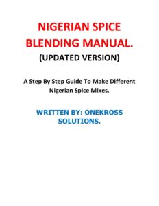 SPICE BLENDING MANUAL UPDATED