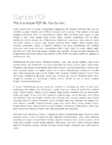 Sample Content Overview