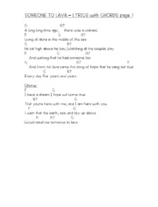 Someone To Lava Lyrics