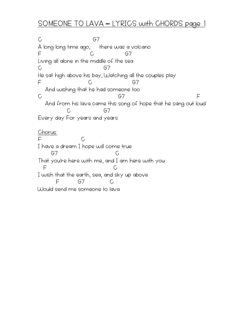 Someone To Lava Lyrics