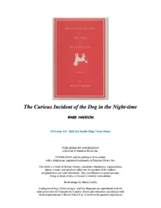The Curious Incident of the Dog in the Night-Time – Mark Haddon
