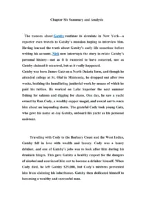 The Great Gatsby – Chapter 6 Summary
