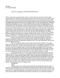 The Road - Cormac McCarthy