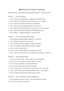 30 Day Get Smarter Challenge