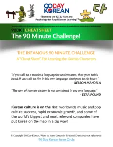 90 Minute Challenge: Learn Korean Characters Quickly