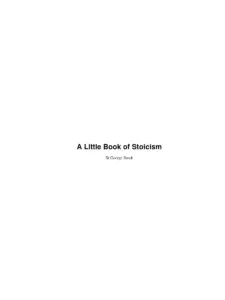 A Little Book Of Stoicism Compress