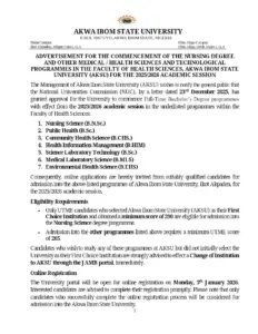 AKSU ADVERT NURSING SCIENCE AND OTHERS Pdf