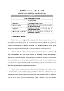 Bitácora de Actividades en Casa de Descanso Ixtamil