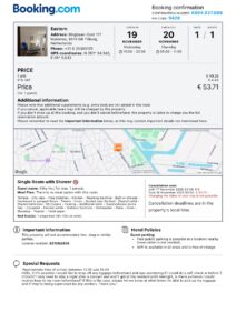 Booking Confirmation #6894937688 for Eastern Hotel in Tilburg