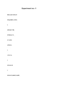 C Programming Experiments – Code Examples and Exercises