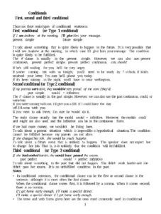 Conditional Sentences: Understanding First, Second, and Third Types