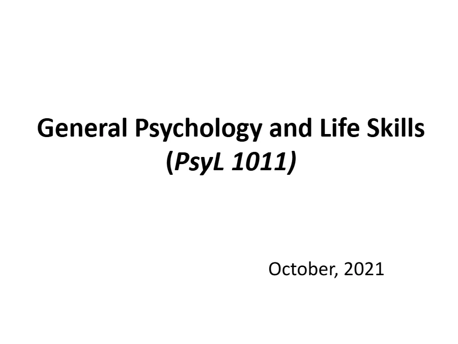 Essence of Psychology - Chapter 1 Overview
