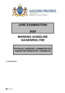 Upload Grade 12 Physical Sciences Paper 2 Marking Guidelines