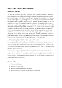 His First Flight – Liam O’Flaherty