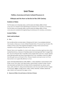 History Lecture Notes – Chapters 3 and 4