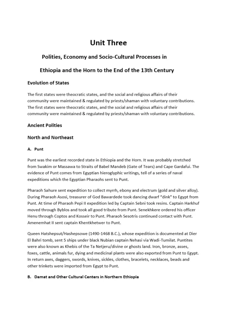 History Lecture Notes - Chapters 3 and 4