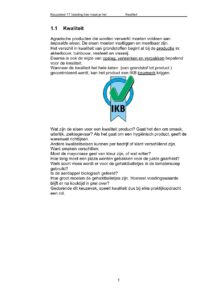 Kwaliteit in Voeding: Theorie en Praktijk