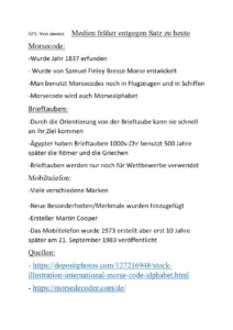 Medien früher entgegen Satz zu heute