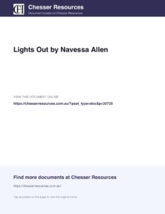 Navessa Allen – Lights Out