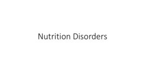 Nutrition Disorders 2026