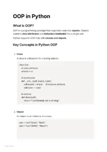 OOP in Python: Key Concepts and Implementation