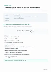 Upload Renal Function Assessment – Activity 5.4