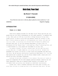 Rich Dad, Poor Dad by Robert T. Kiyosaki