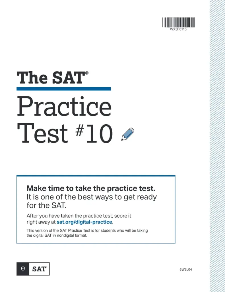 SAT Practice Test 10 Digital