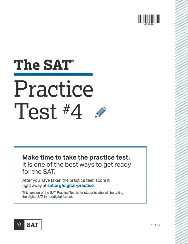 SAT Practice Test 4 Digital