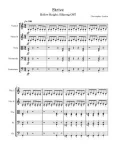 Upload Strive Hollow Knight Silksong Ost (3) Score And Parts