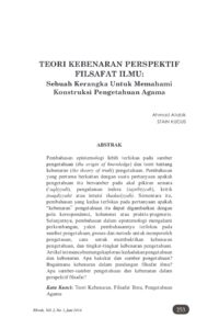 Teori Kebenaran Perspektif Filsafat Ilmu