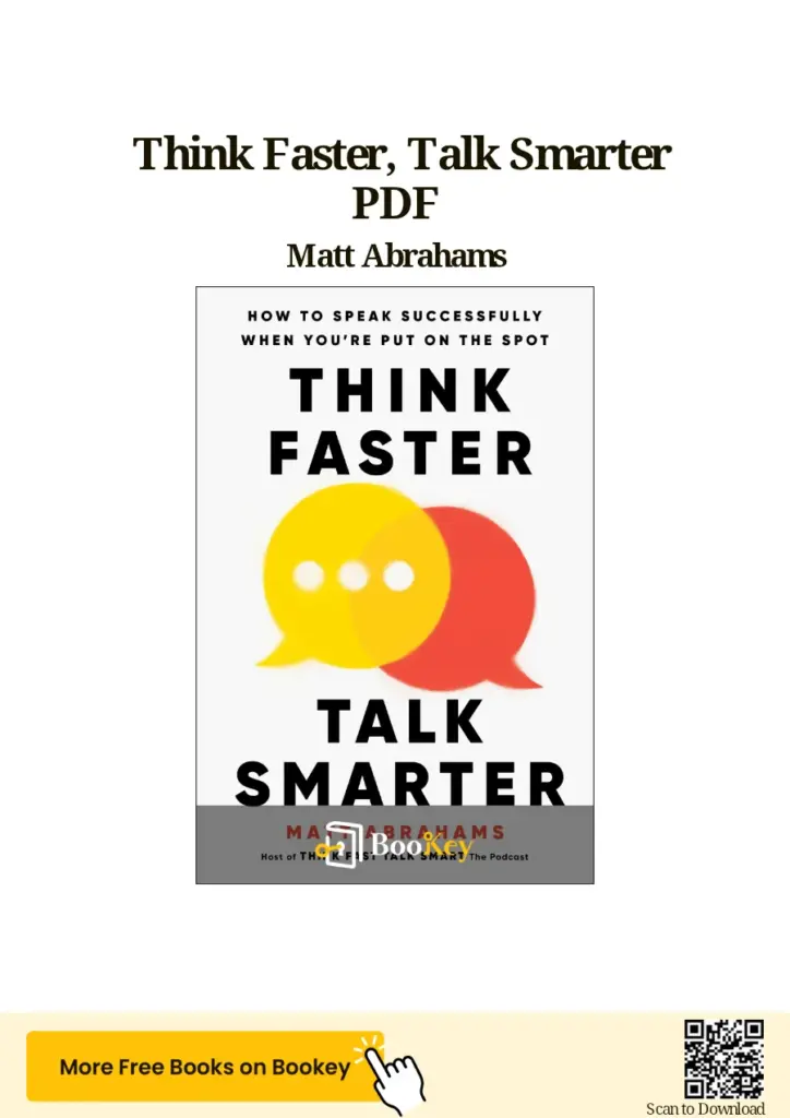Think Faster, Talk Smarter: Master Spontaneous Communication