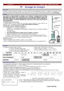 Tp Dosage Phmetrique