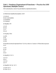 Upload Unit1 Practice 100.Md