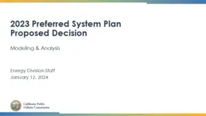 Updated SERVM and RESOLVE Analysis Presentation – January 2024