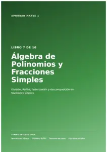 Aprobar Mates 1 Libro 07 Polinomios Y Fracciones Simples