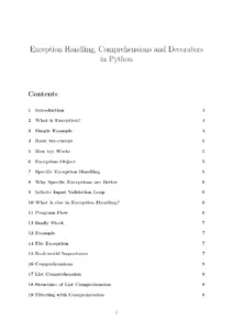 Exception Comprehension Decorator