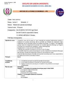 Upload Histoire de la pensée économique