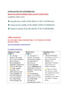 Upload NOTES BATTLE OF CONFEDERATES 2024