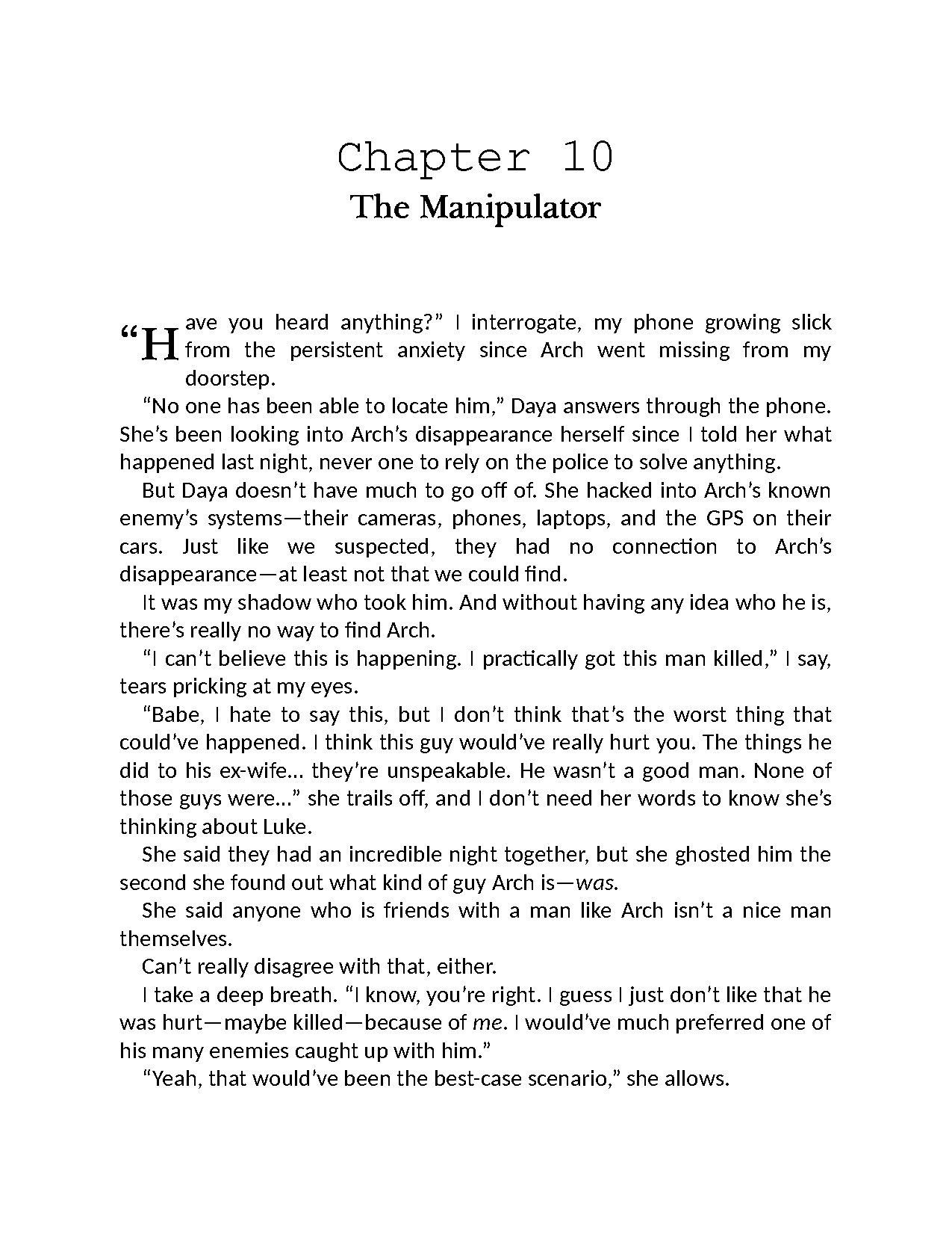 Haunting Adeline (H. D. Carlton) – Chapter 10