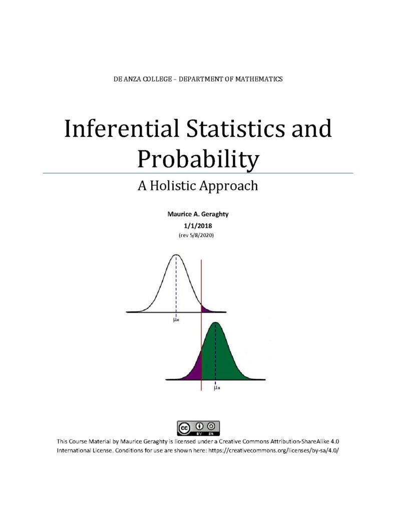 Inferential Statistics and Probability: A Holistic Approach